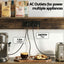 Artiss 5-Tier Kitchen Rack with Power Outlets 90CMX153CM Microwave Storage Shelf