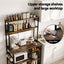 Artiss 5-Tier Kitchen Rack with Power Outlets 90CMX153CM Microwave Storage Shelf