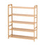 Artiss 5 Tier Shoe Rack Bamboo Storage Organiser Pine