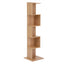 Artiss 5 Tiers Bookshelf S-shaped Bookcase Oak
