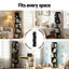 Artiss 5 Tiers Bookshelf Swivel Bookcase Display Shelves Stand Round Black