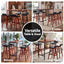 Artiss 5Pcs Bar Table and Stools Set Dining Desk Kitchen Chairs Cafe Pub Wood