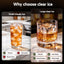 Artiss 5cm Clear Ice Mold Whiskey Large Square Ice Cube Tray