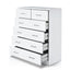 Artiss 6 Chest of Drawers - ANDES White