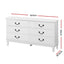Artiss 6 Chest of Drawers - KUBI White