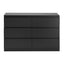 Artiss 6 Chest of Drawers Lowboy Black
