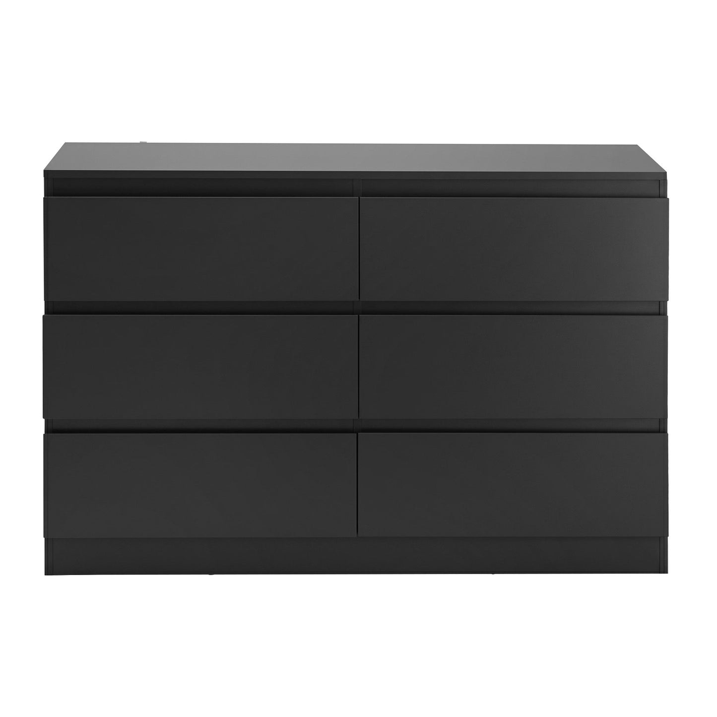 Artiss 6 Chest of Drawers Lowboy Black