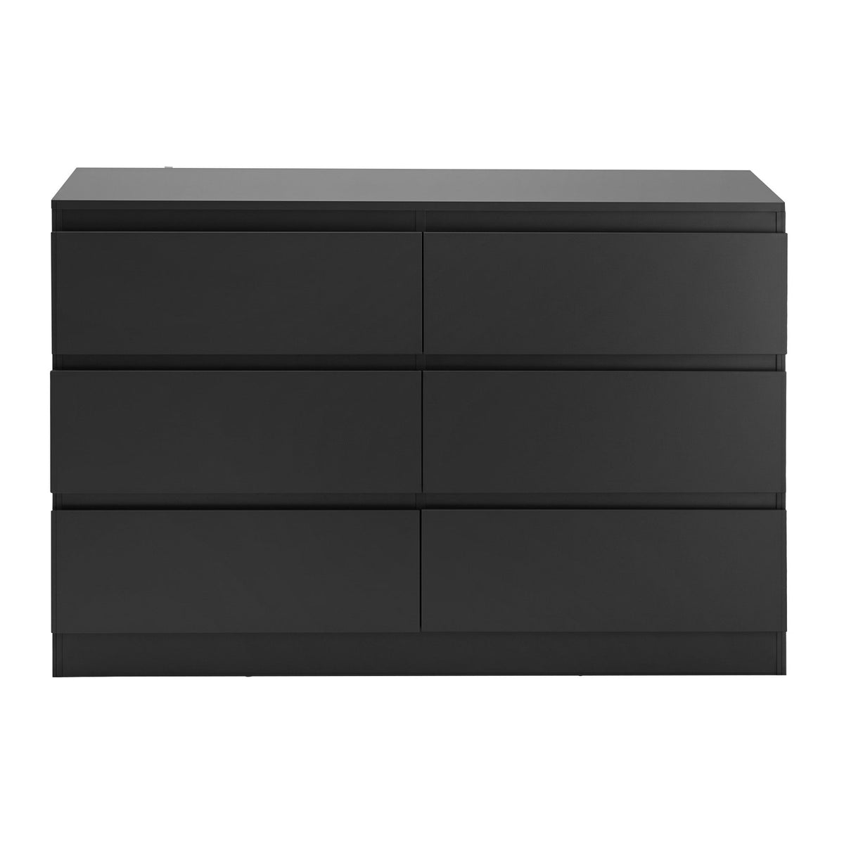 Artiss 6 Chest of Drawers Lowboy Black
