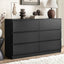 Artiss 6 Chest of Drawers Lowboy Black