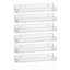 Artiss 6-Pack Acrylic Wall Shelves, Clear Floating Display Shelf with Detachable Panels & Front Lip