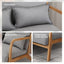 Artiss Armchair 2-seater Loveseat Fabric Grey