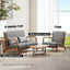 Artiss Armchair 2-seater Loveseat Fabric Grey
