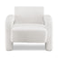 Artiss Armchair Accent Chair Lounge Sofa Couch Curved Seat Boucle White