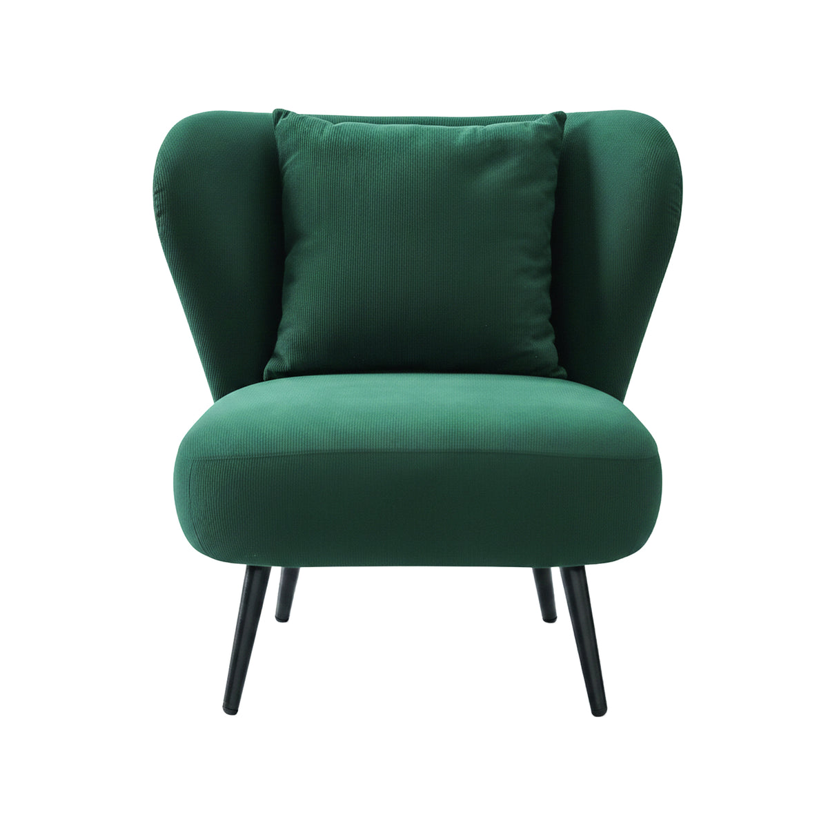 Artiss Armchair Accent Chair Lounge Tub Sofa Couch Corduroy Velvet Green