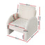 Artiss Armchair Accent Chair Lounge Tub Sofa Couch Curved Arm Seat Boucle White