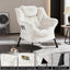 Artiss Armchair Accent Chair Ottoman Lounge Footrest Velvet White