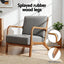 Artiss Armchair Fabric Light Grey