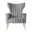 Artiss Armchair Grey Velvet Kate