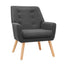 Artiss Armchair Linen Fabric Anne Charcoal