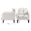 Artiss Armchair Lounge Accent Chair Linen Fabric Beige