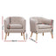 Artiss Armchair Tub Chair Beige Adora