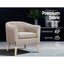 Artiss Armchair Tub Chair Beige Adora