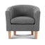 Artiss Armchair Tub Chair Grey Abby