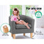 Artiss Armchair Tub Chair Grey Abby