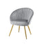 Artiss Armchair Velvet Grey Eloise