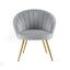 Artiss Armchair Velvet Grey Eloise