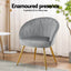 Artiss Armchair Velvet Grey Eloise