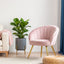 Artiss Armchair Velvet Pink Eloise
