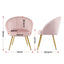 Artiss Armchair Velvet Pink Eloise
