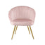 Artiss Armchair Velvet Pink Eloise