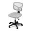 Artiss Armless Office Chair with Wheels, Ergonomic 360° Swivel Home Office Desk Chair, Height Adjustable Computer Task Chair with Fabric Back and Seat for Small Space, Grey