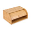 Artiss Bamboo Bread Box Bin Roll Top Kitchen Countertop Storage 45cm Natural