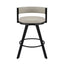 Artiss Bar Stool Swivel Kitchen Chair Metal PU Leather Counter Beige