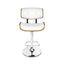 Artiss Bar Stools Gas Lift Leather White