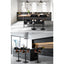 Artiss Bar Stools Gas Lift Leather w/Armrest All Black