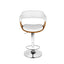 Artiss Bar Stools Gas Lift Leather w/Armrest White