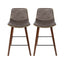 Artiss Bar Stools Kitchen Counter Barstools Leather Wooden Chairs x2