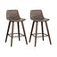 Artiss Bar Stools Kitchen Counter Barstools Leather Wooden Chairs x2