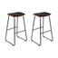 Artiss Bar Stools Kitchen Counter Stools Metal Chairs x2