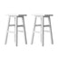 Artiss Bar Stools Kitchen Counter Stools Wooden Chairs White x2