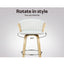 Artiss Bar Stools Kitchen Leather Barstools Swivel Counter Chairs x2