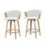 Artiss Bar Stools Kitchen Leather Barstools Swivel Counter Chairs x2