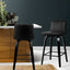 Artiss Bar Stools Kitchen Leather Barstools Swivel Wooden Chairs X2