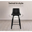 Artiss Bar Stools Kitchen Leather Barstools Swivel Wooden Chairs X4