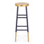 Artiss Bar Stools Metal Gold Navy