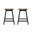 Artiss Bar Stools Set of 2 Kitchen Counter Stools Wooden Industrial Rustic Brown